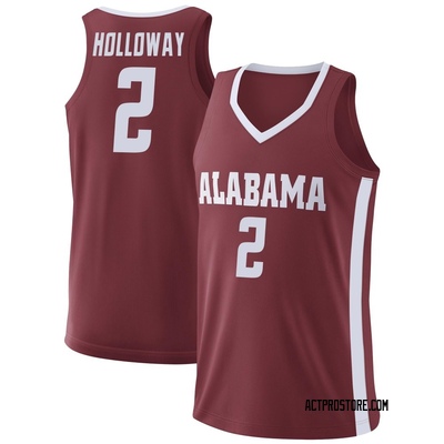 Men's Aden Holloway Alabama Crimson Tide Replica College Basketball Jersey - Crimson