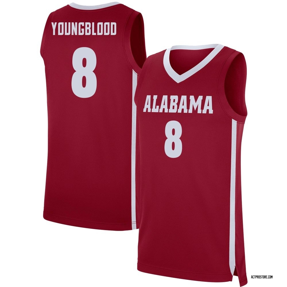 Men's Chris Youngblood Alabama Crimson Tide Replica Basketball Jersey - Crimson
