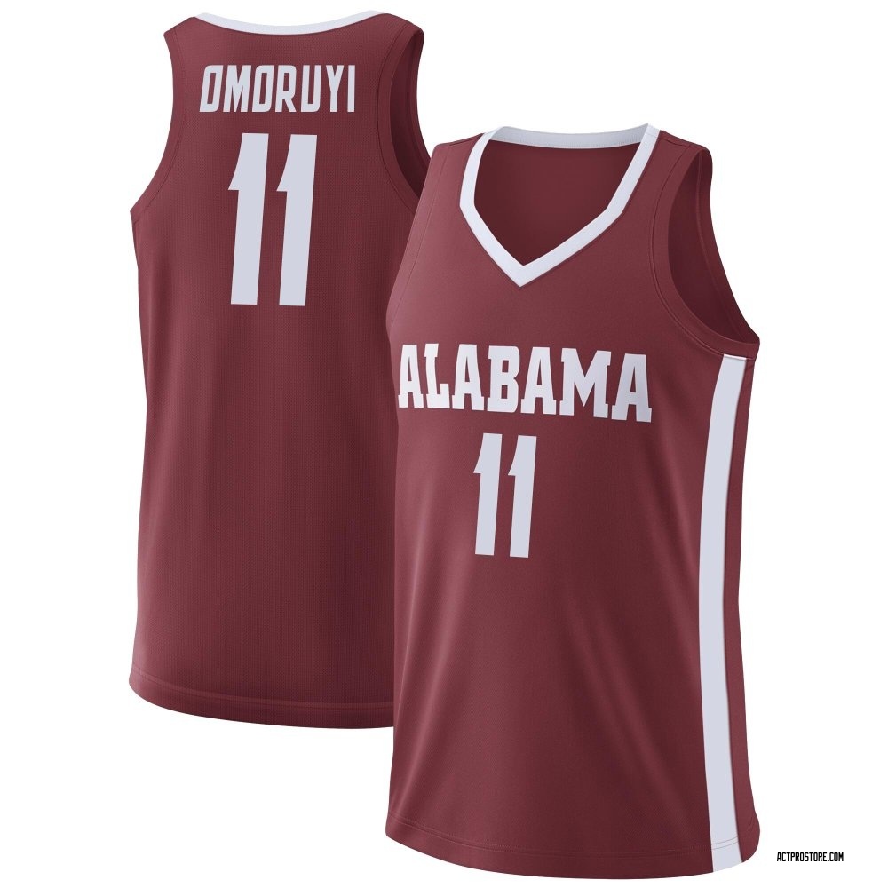 Men's Clifford Omoruyi Alabama Crimson Tide Replica College Basketball Jersey - Crimson