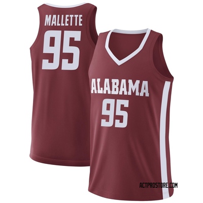 Men's Houston Mallette Alabama Crimson Tide Replica College Basketball Jersey - Crimson