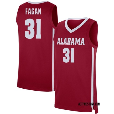 Men's Jack Fagan Alabama Crimson Tide Replica Basketball Jersey - Crimson
