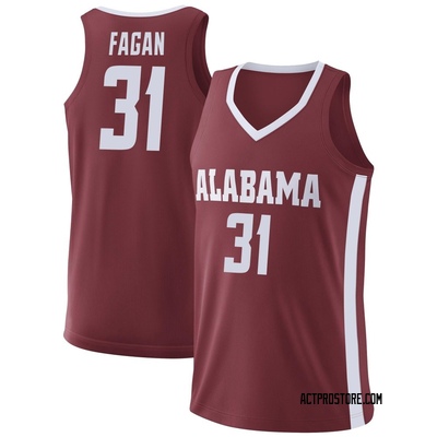Men's Jack Fagan Alabama Crimson Tide Replica College Basketball Jersey - Crimson