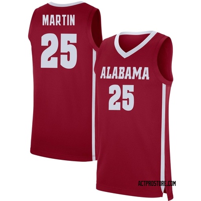 Men's Jacob Martin Alabama Crimson Tide Replica Basketball Jersey - Crimson