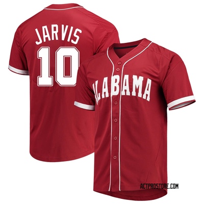 Men's Jim Jarvis Alabama Crimson Tide Replica Vapor Untouchable Full-Button Baseball Jersey - Crimson