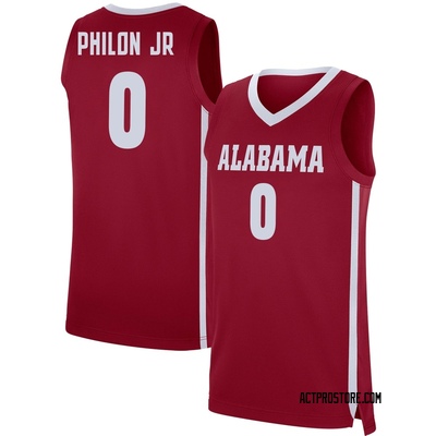 Men's Labaron Philon Jr. Alabama Crimson Tide Replica Basketball Jersey - Crimson