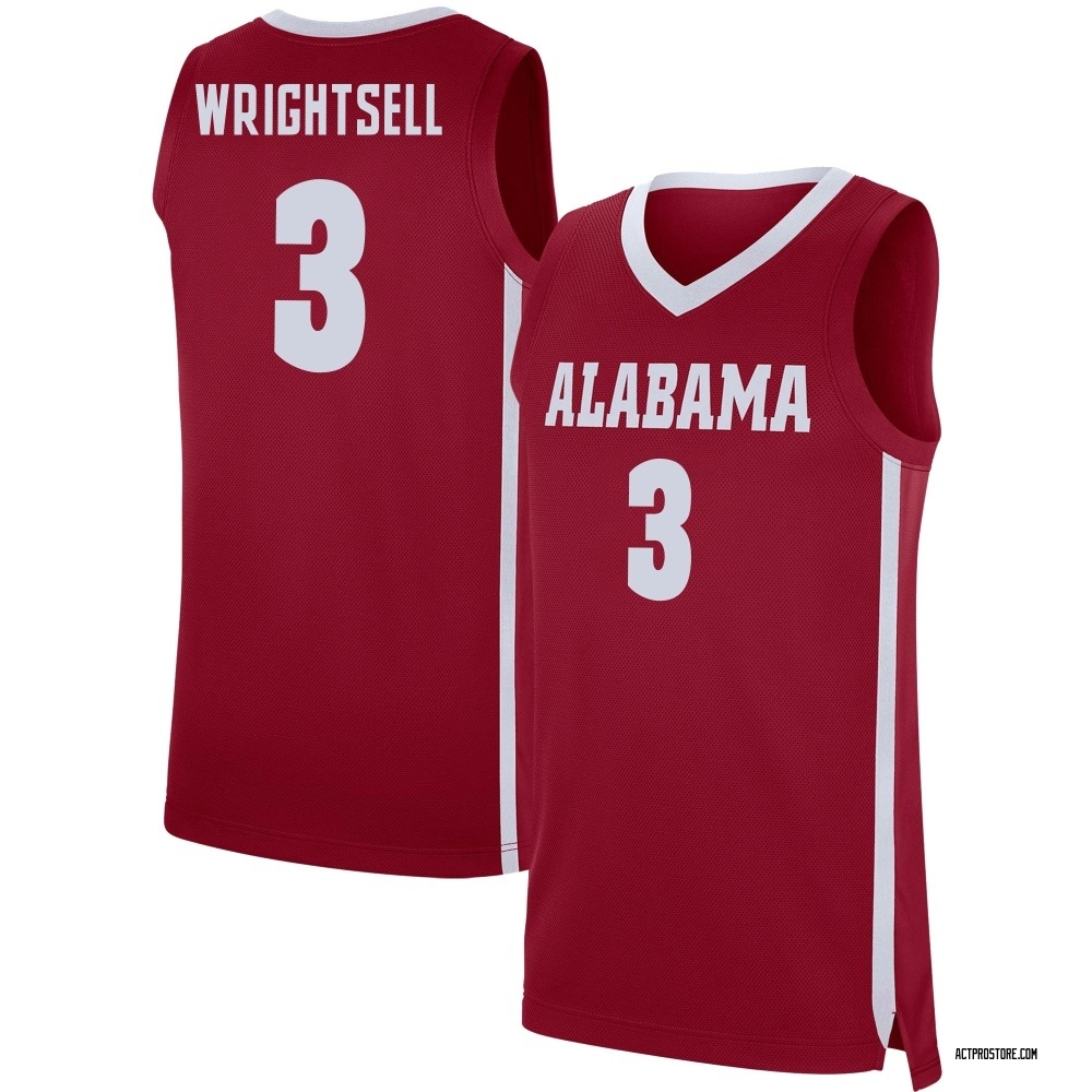 Men's Latrell Wrightsell Alabama Crimson Tide Replica Basketball Jersey - Crimson