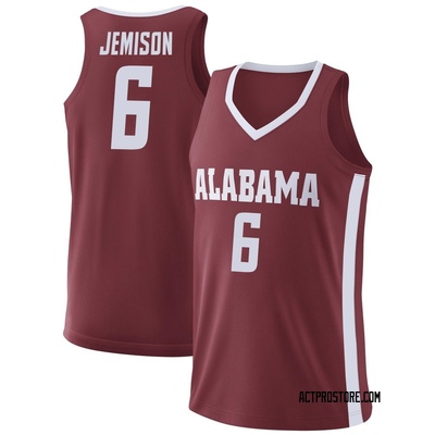 Men's London Jemison Alabama Crimson Tide Replica College Basketball Jersey - Crimson