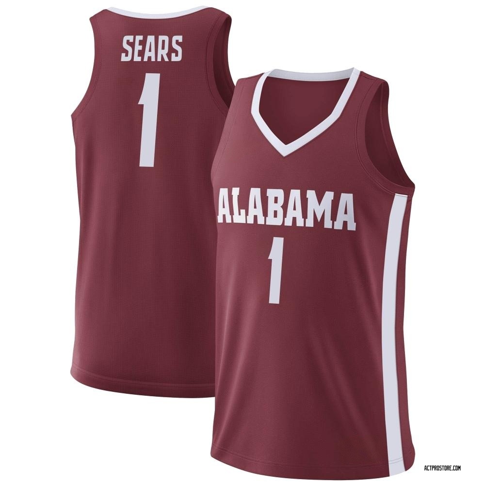 Men's Mark Sears Alabama Crimson Tide Replica College Basketball Jersey - Crimson