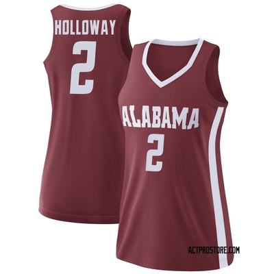 Women's Aden Holloway Alabama Crimson Tide Replica College Basketball Jersey - Crimson