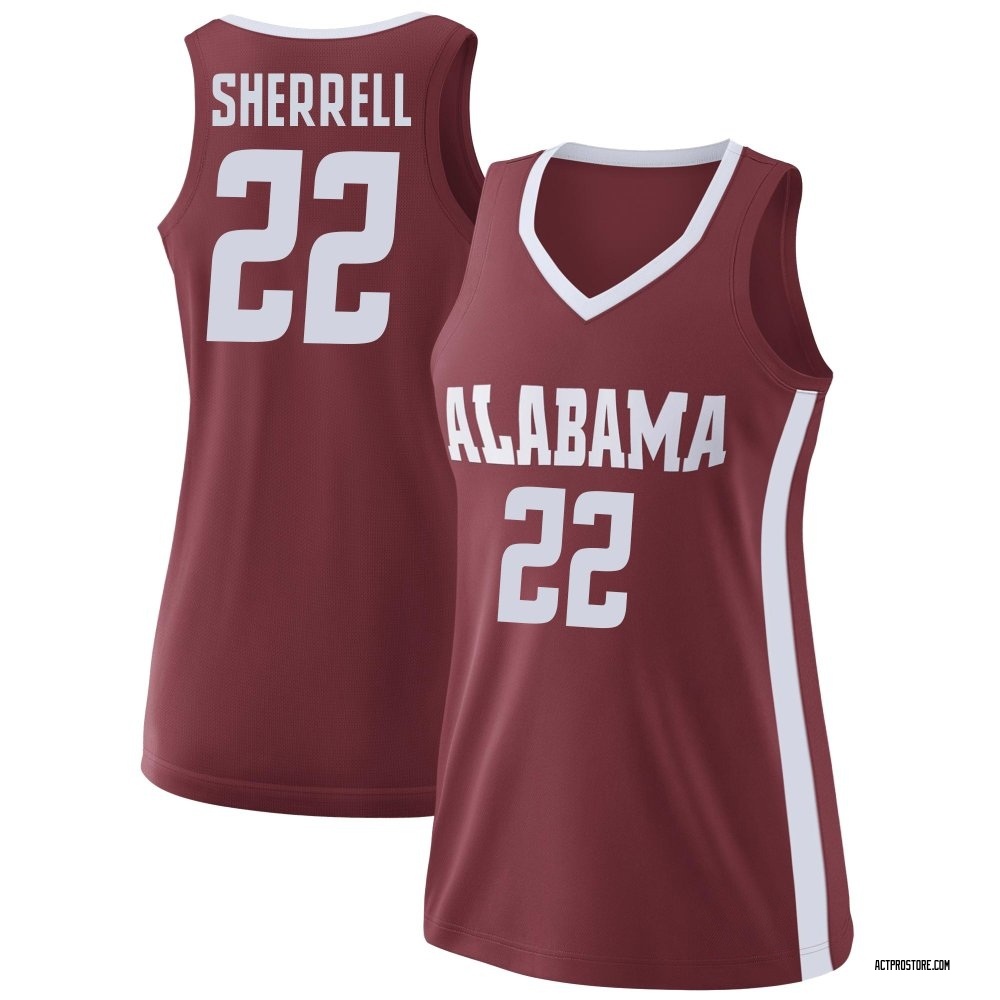 Women's Aiden Sherrell Alabama Crimson Tide Replica College Basketball Jersey - Crimson