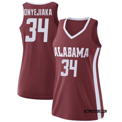 Women's Collins Onyejiaka Alabama Crimson Tide Replica College Basketball Jersey - Crimson