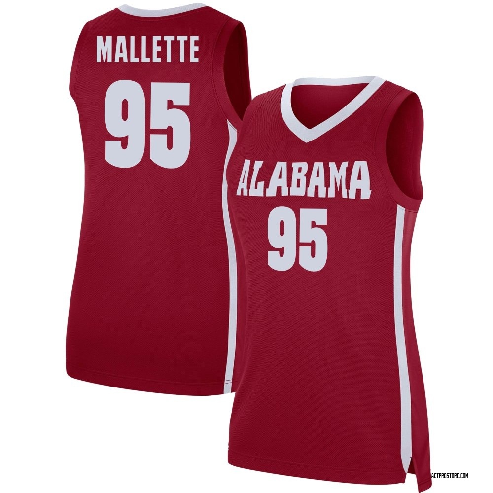 Women's Houston Mallette Alabama Crimson Tide Replica Basketball Jersey - Crimson
