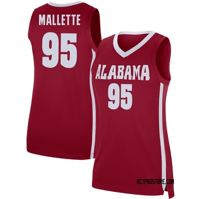 Women's Houston Mallette Alabama Crimson Tide Replica Basketball Jersey - Crimson