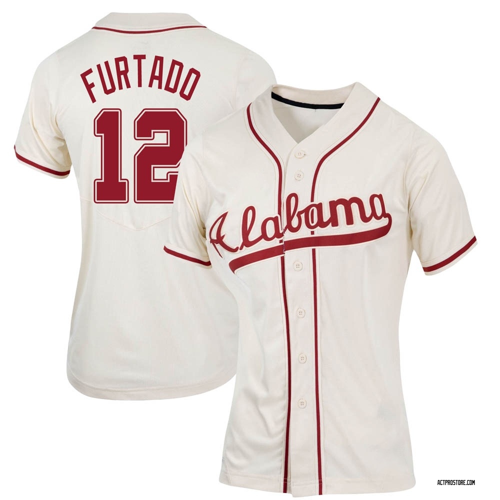 Women's Hunter Furtado Alabama Crimson Tide Replica Natural Full-Button Baseball Jersey