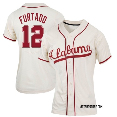 Women's Hunter Furtado Alabama Crimson Tide Replica Natural Full-Button Baseball Jersey