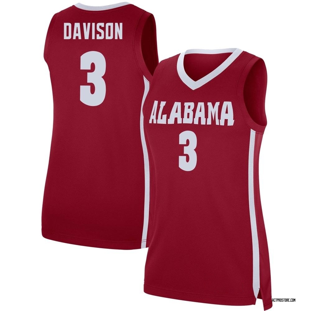 Women's JD Davison Alabama Crimson Tide Replica Basketball Jersey - Crimson