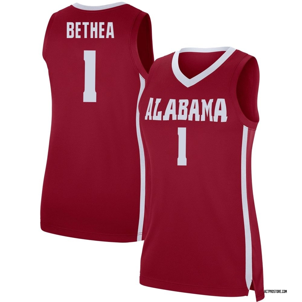 Women's Jalil Bethea Alabama Crimson Tide Replica Basketball Jersey - Crimson