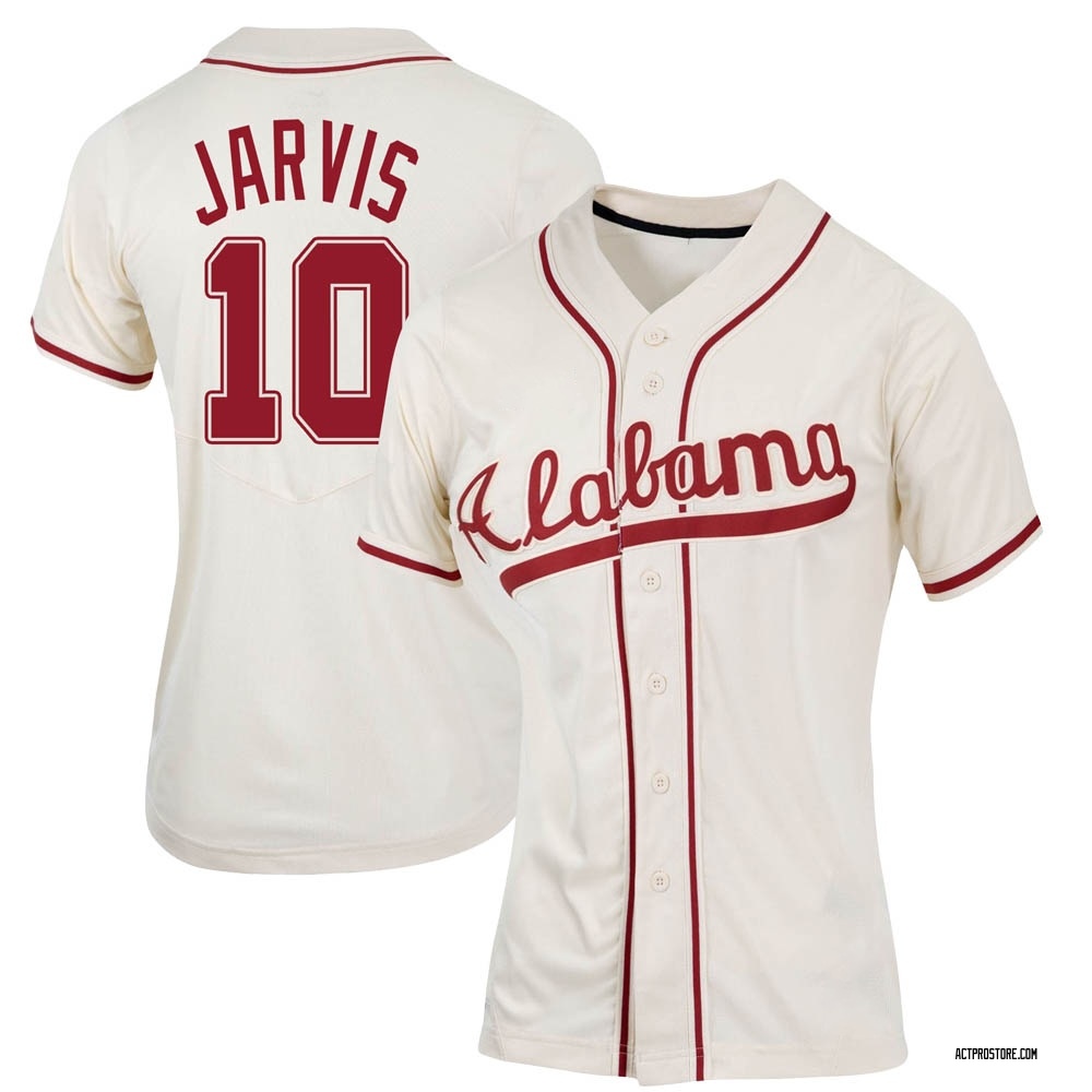 Women's Jim Jarvis Alabama Crimson Tide Replica Natural Full-Button Baseball Jersey