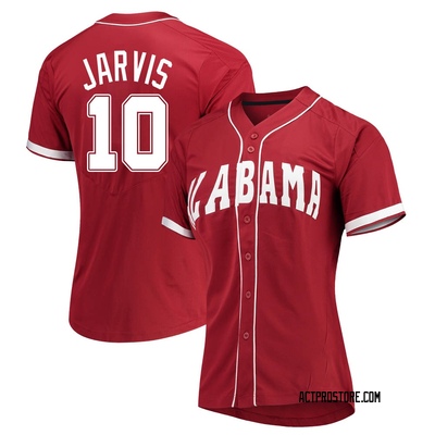 Women's Jim Jarvis Alabama Crimson Tide Replica Vapor Untouchable Full-Button Baseball Jersey - Crimson
