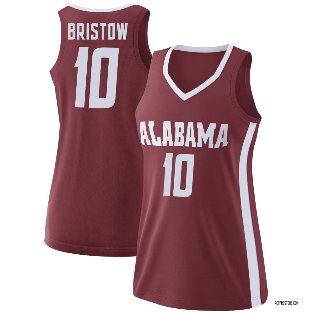 Women's Keitenn Bristow Alabama Crimson Tide Replica College Basketball Jersey - Crimson