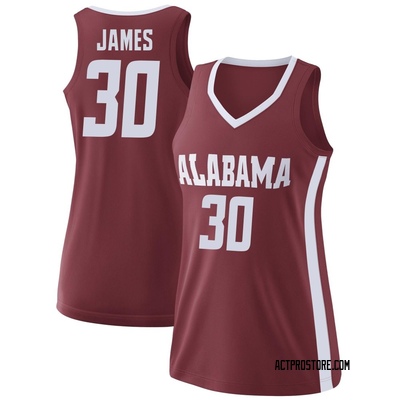 Women's Klark James Alabama Crimson Tide Replica College Basketball Jersey - Crimson