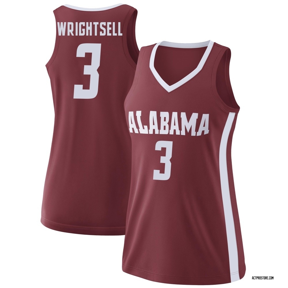 Women's Latrell Wrightsell Alabama Crimson Tide Replica College Basketball Jersey - Crimson