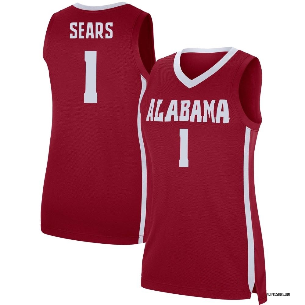 Women's Mark Sears Alabama Crimson Tide Replica Basketball Jersey - Crimson