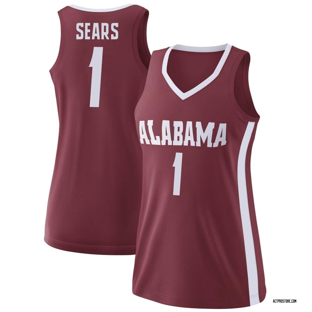 Women's Mark Sears Alabama Crimson Tide Replica College Basketball Jersey - Crimson