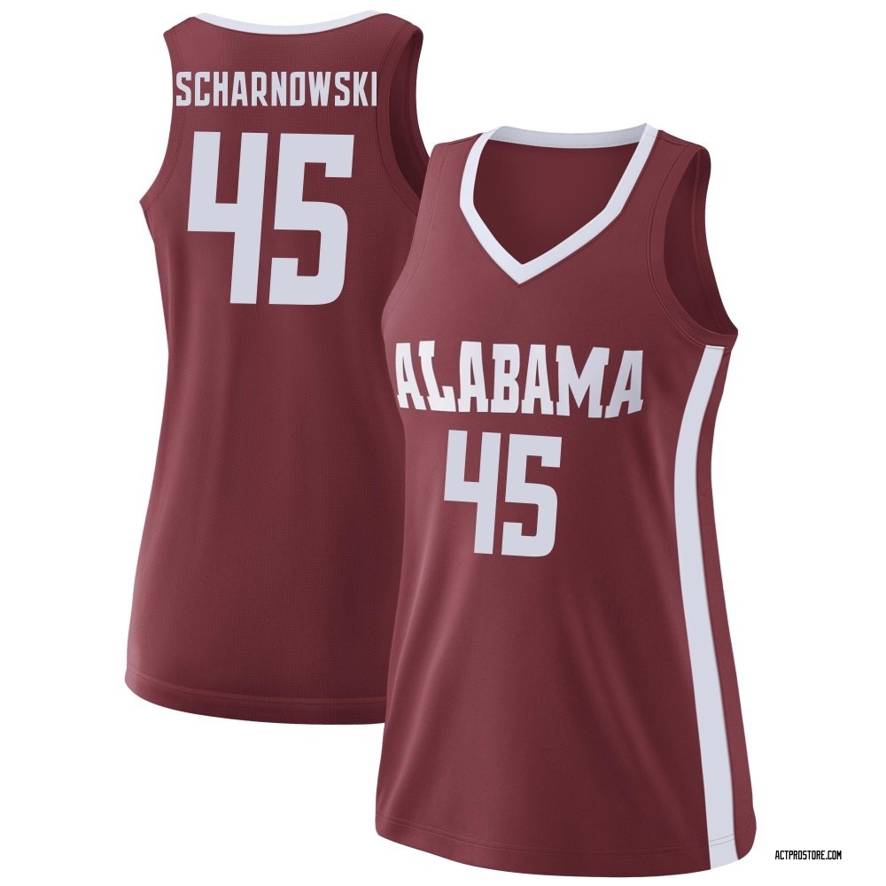 Women's Max Scharnowski Alabama Crimson Tide Replica College Basketball Jersey - Crimson