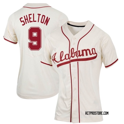 Women's Nathan Shelton Alabama Crimson Tide Replica Natural Full-Button Baseball Jersey