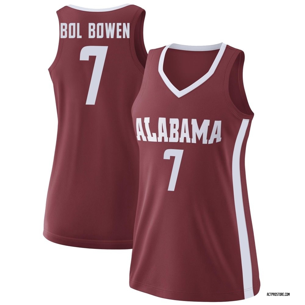 Women's Taylor Bol Bowen Alabama Crimson Tide Replica College Basketball Jersey - Crimson
