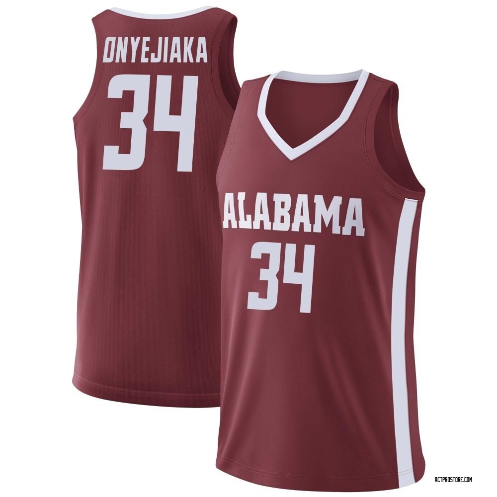 Youth Collins Onyejiaka Alabama Crimson Tide Replica College Basketball Jersey - Crimson