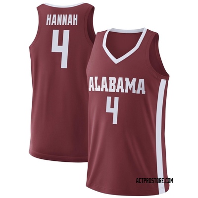 Youth Davion Hannah Alabama Crimson Tide Replica College Basketball Jersey - Crimson