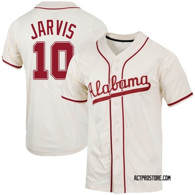 Youth Jim Jarvis Alabama Crimson Tide Replica Natural Full-Button Baseball Jersey