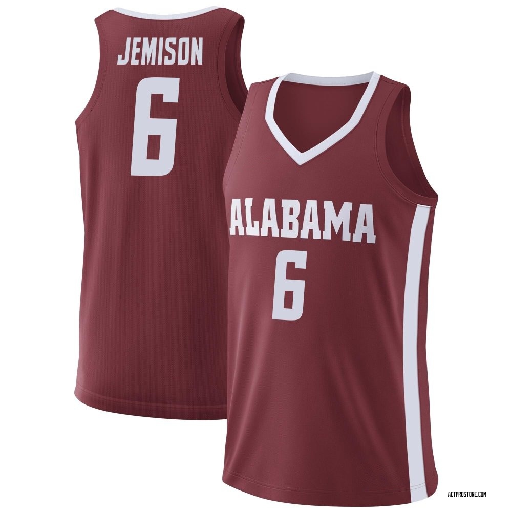 Youth London Jemison Alabama Crimson Tide Replica College Basketball Jersey - Crimson