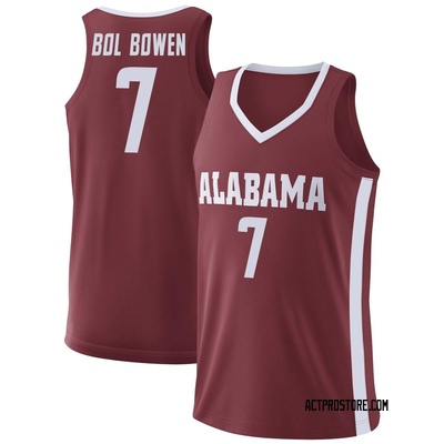 Youth Taylor Bol Bowen Alabama Crimson Tide Replica College Basketball Jersey - Crimson